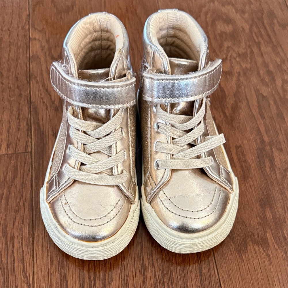 The Children's Place Metallic Gold Sneakers